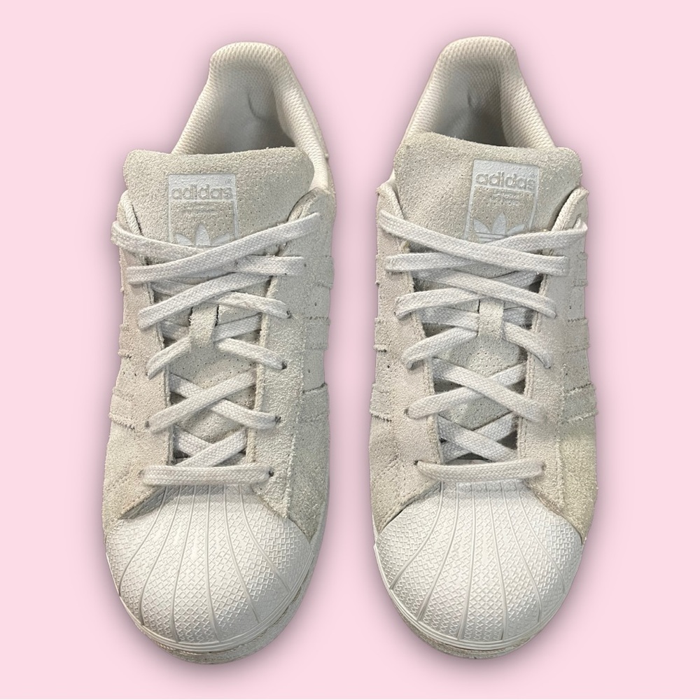 Adidas Superstars Suede Wolf Gray